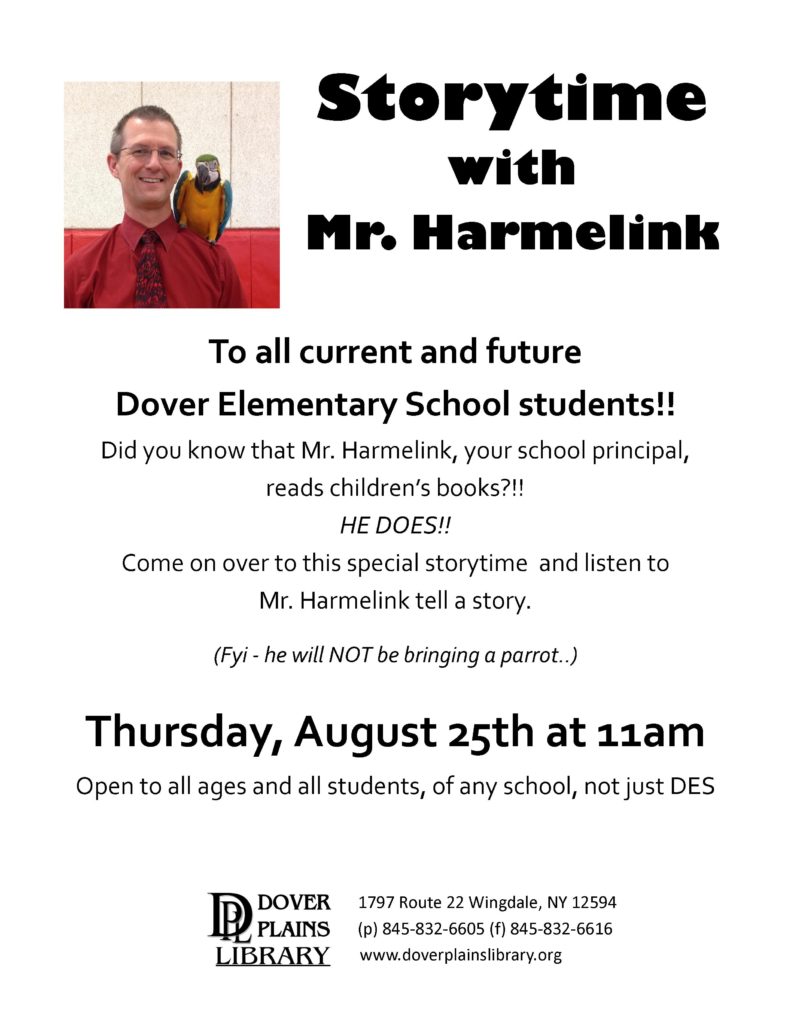 Mr Harmelink August 25th