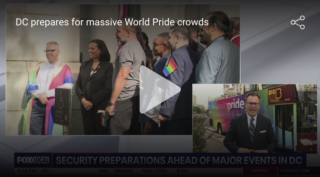 D.C. Gears Up for Massive World Pride 2025 Crowds with Focus on Safety, Inclusion
