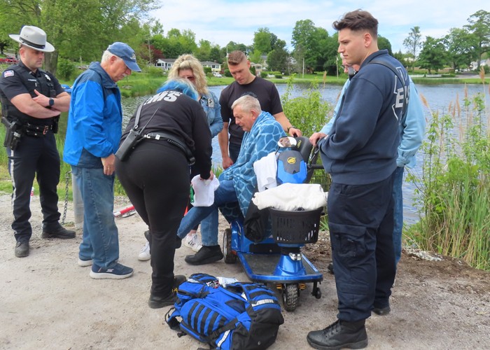 Frightening Moment as Vietnam Veteran Falls into Lake Carmel During Memorial Day Ceremony