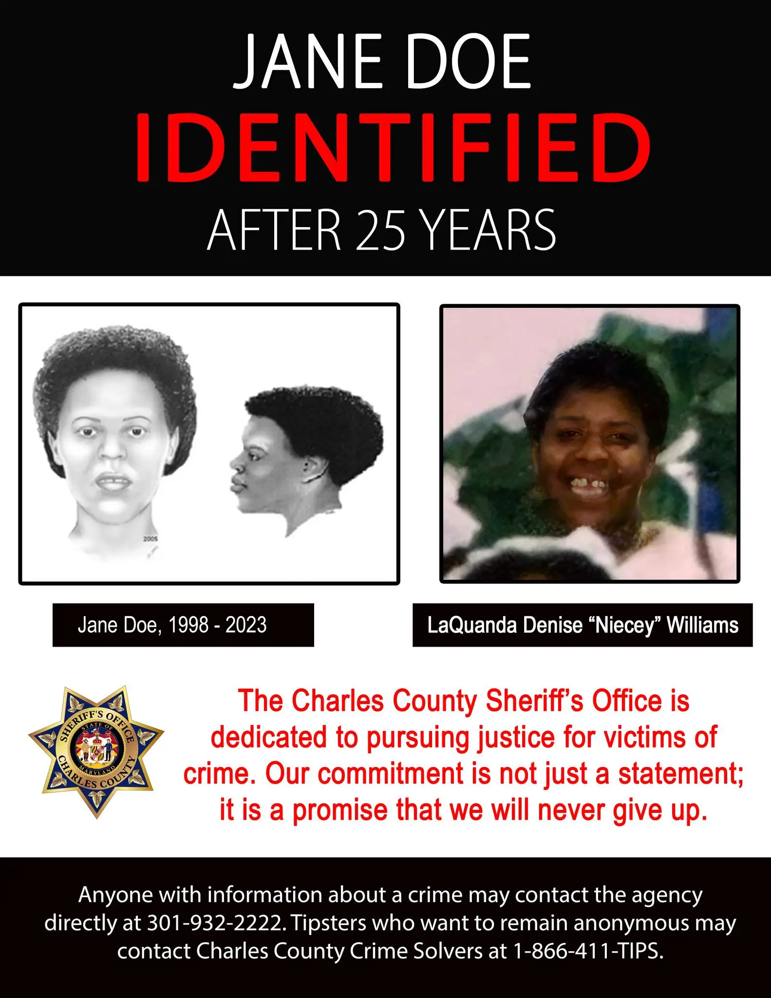 27 Years Later, Investigators Still Searching for the Killer of LaQuanda Denise “Niecey” Williams