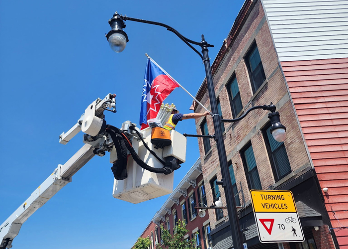 Kingston Honors Juneteenth with Flags Along Broadway