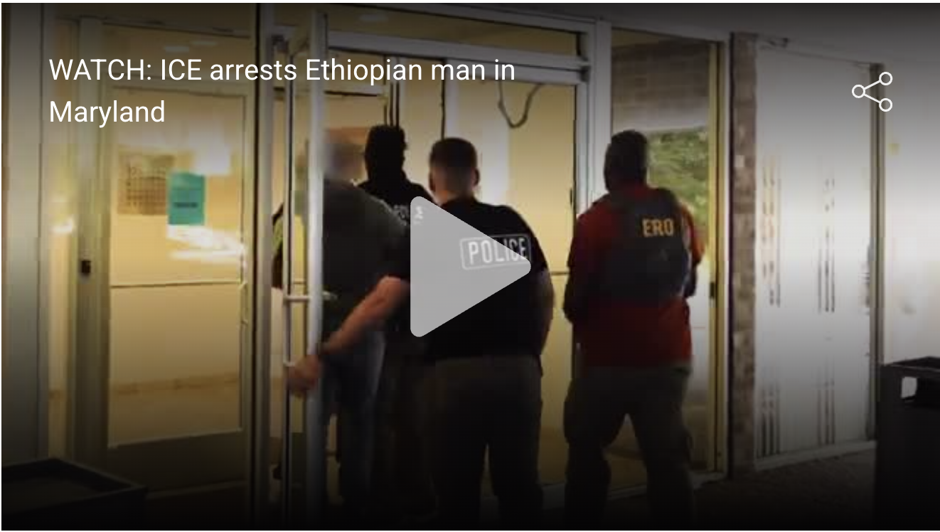 WATCH: ICE Agents Arrest Ethiopian Man Convicted of Rape in Takoma Park