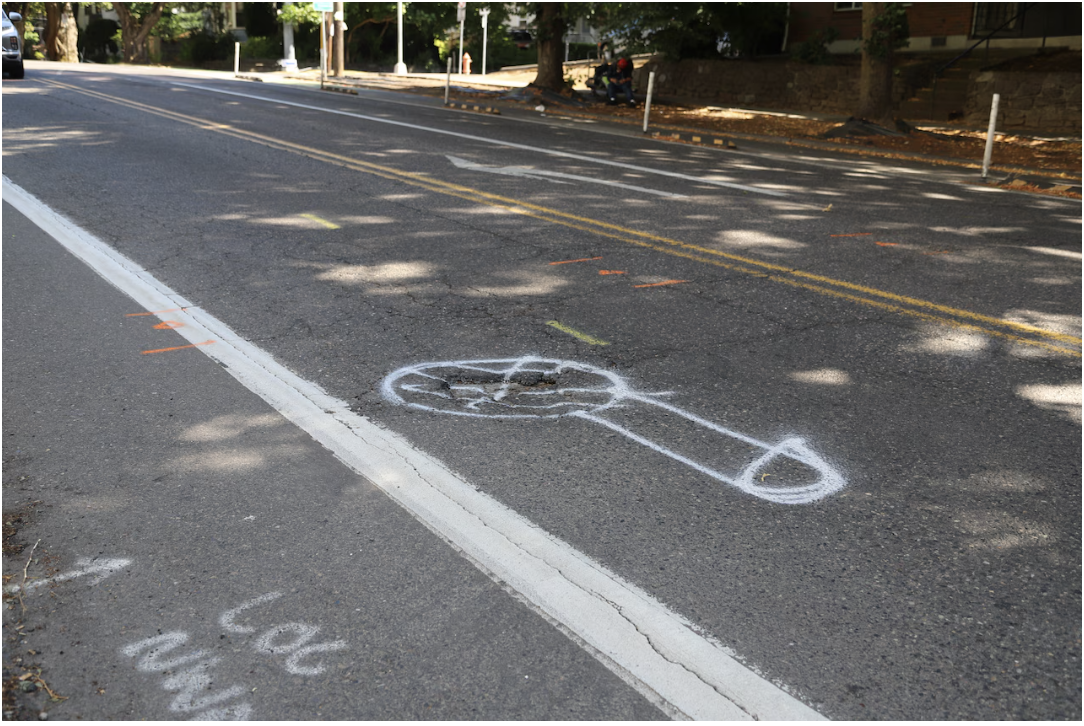 Portland’s Pothole Graffiti Gets Fast Fix — But Officials Warn Against Copycats