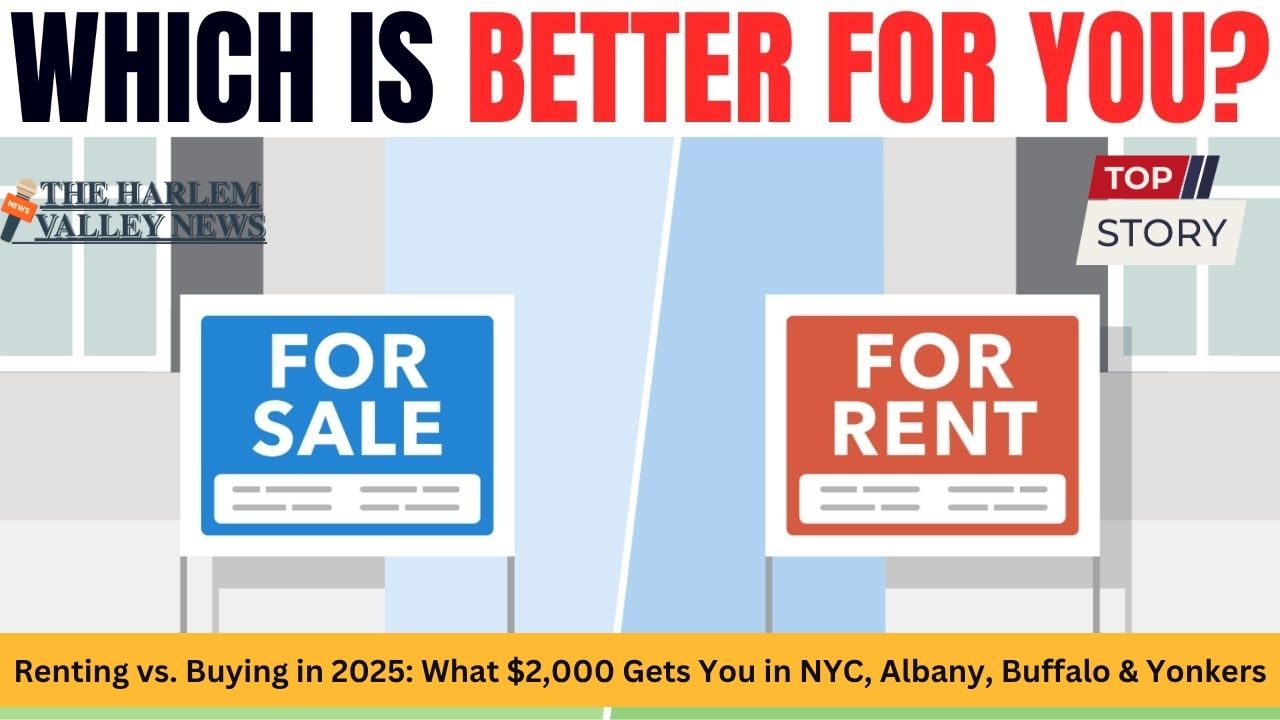 Renting vs. Buying in 2025 What $2,000 Gets You in NYC, Albany, Buffalo & Yonkers
