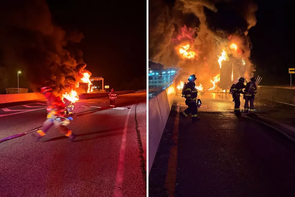 Truck Fire Shuts Down Sections of New York State Thruway Late Monday Night
