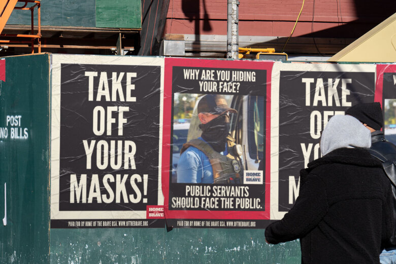Ad Campaign Urges Federal Officers in DC to ‘Take Off Your Masks’