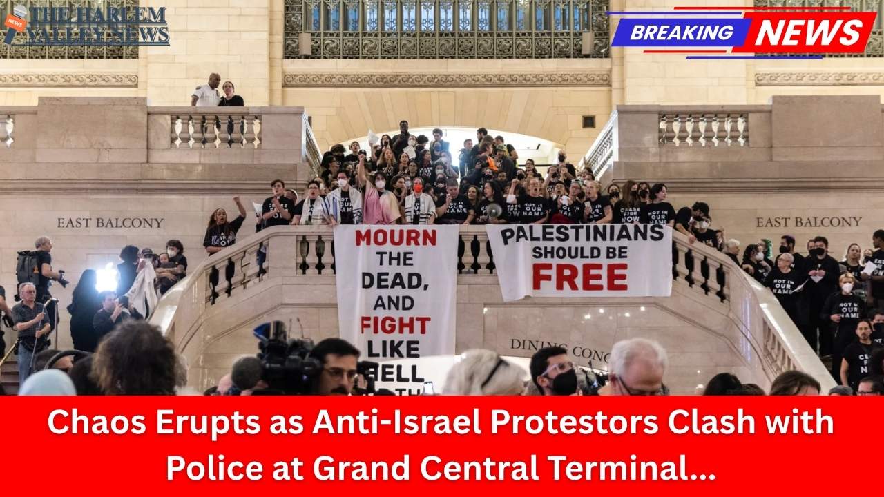 Chaos Erupts as Anti-Israel Protestors Clash with Police at Grand Central Terminal
