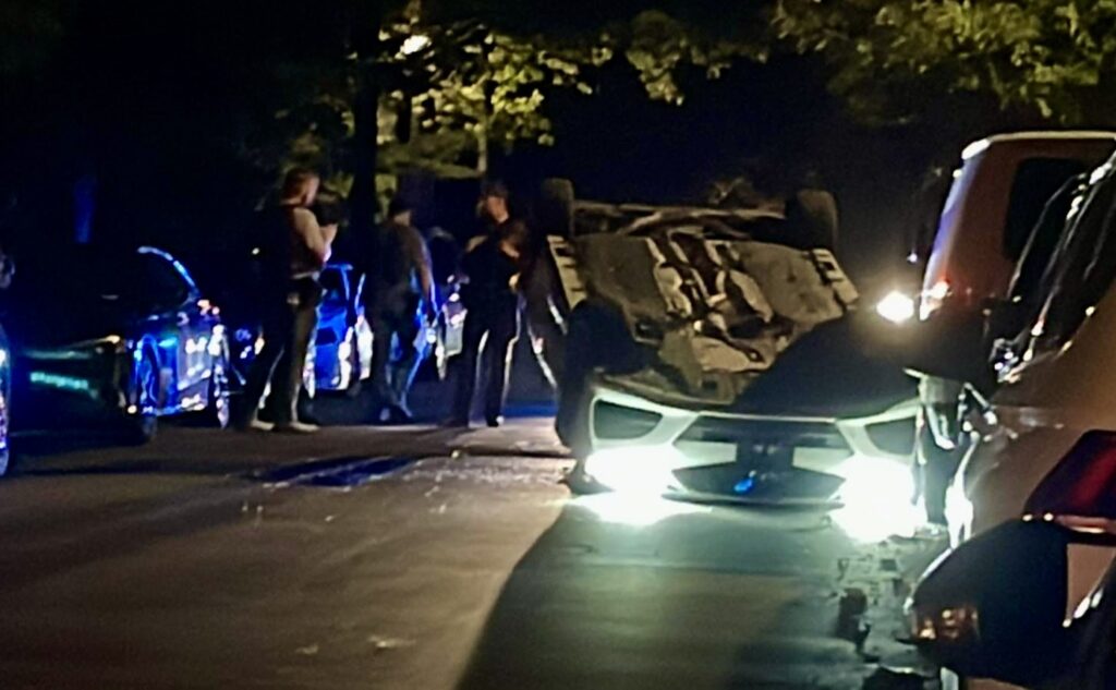 Feds Chase Car, Driver Flips Vehicle in Petworth