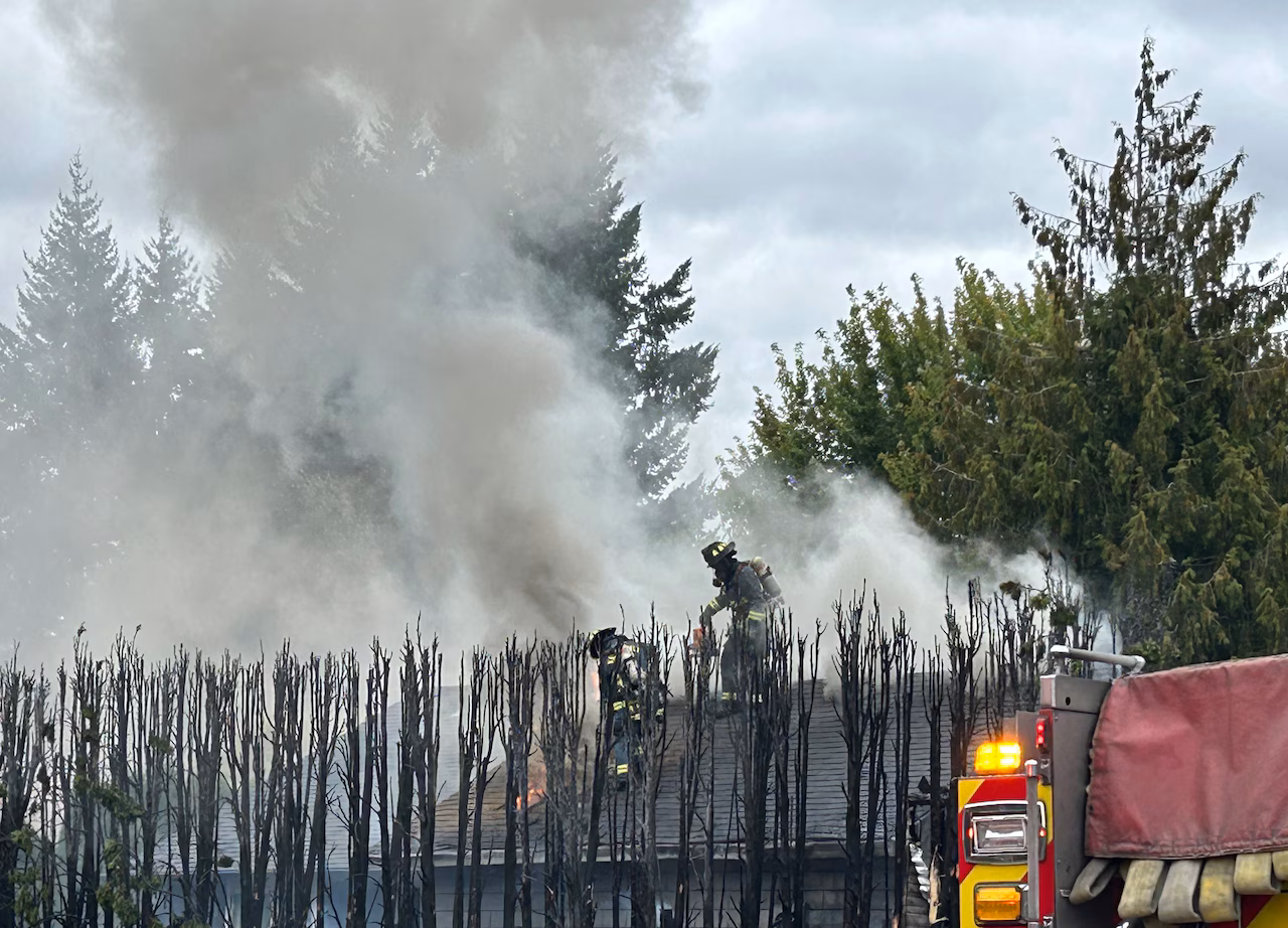 Flames Soar 30 Feet After Hedge Fire Spreads to Home in Vancouver