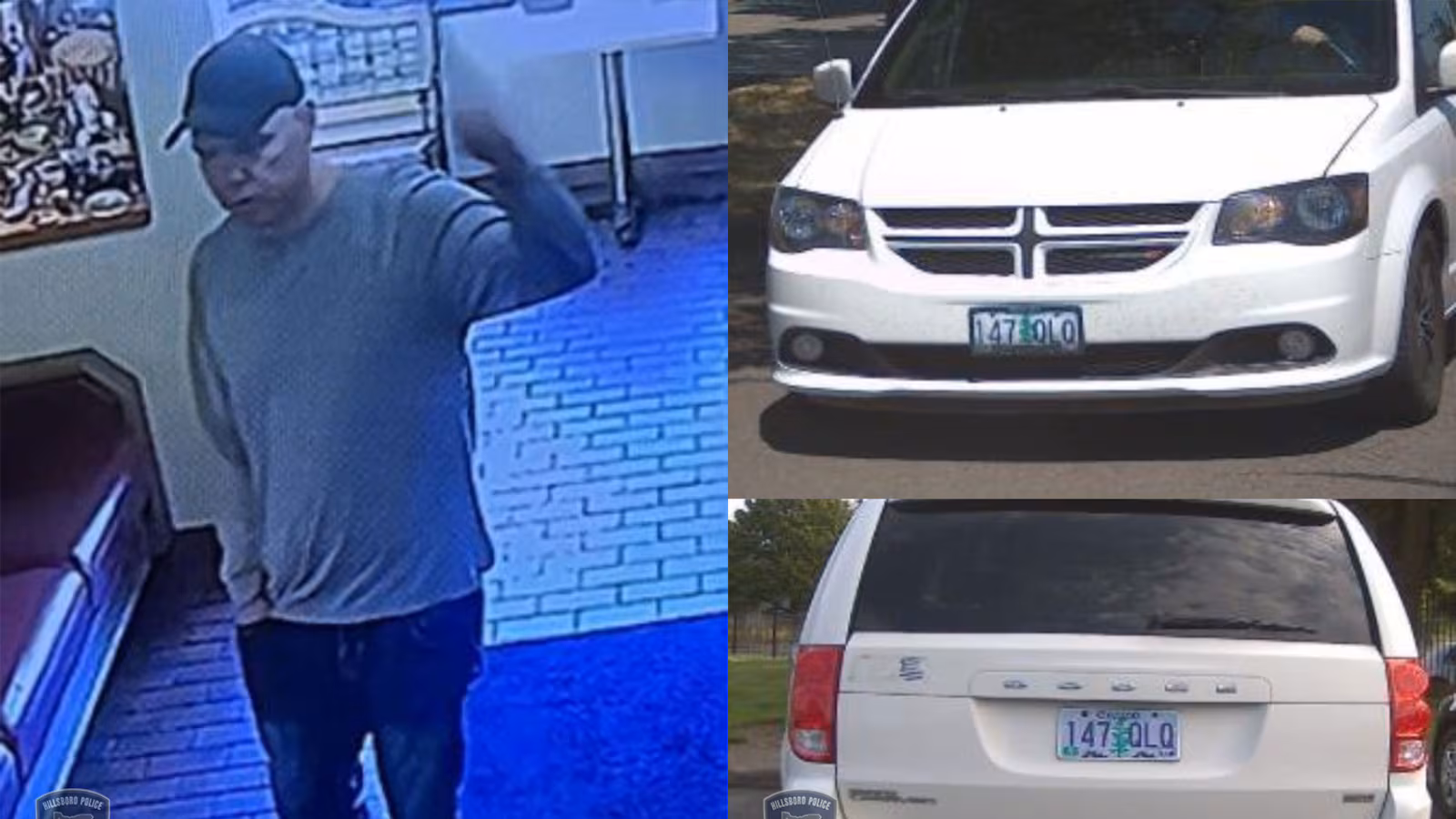 Hillsboro Police Seek Suspect in Series of Restaurant Thefts