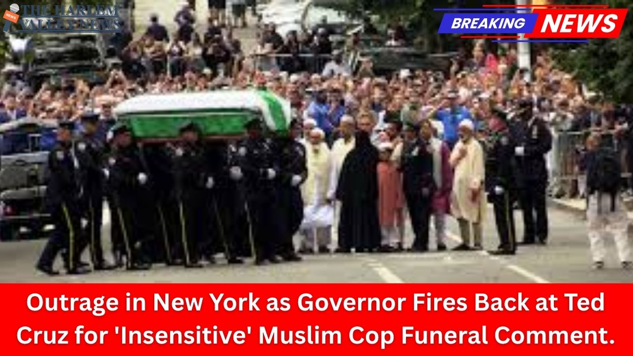 Outrage in New York as Governor Fires Back at Ted Cruz for 'Insensitive' Muslim Cop Funeral Comment