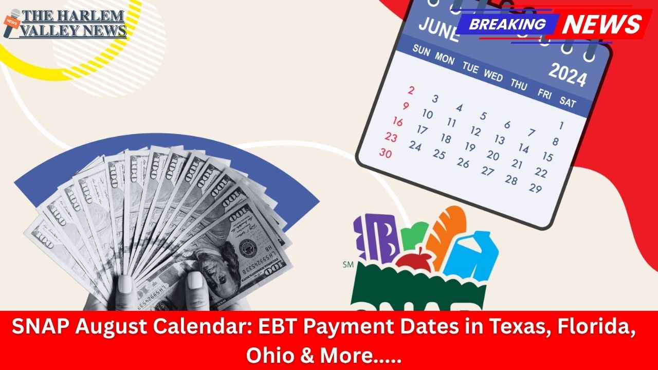 SNAP August Calendar: EBT Payment Dates in Texas, Florida, Ohio & More