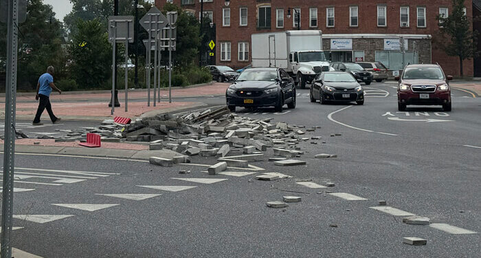 Stone Spill Blocks Kingston Traffic Circle, Causes Major Disruption