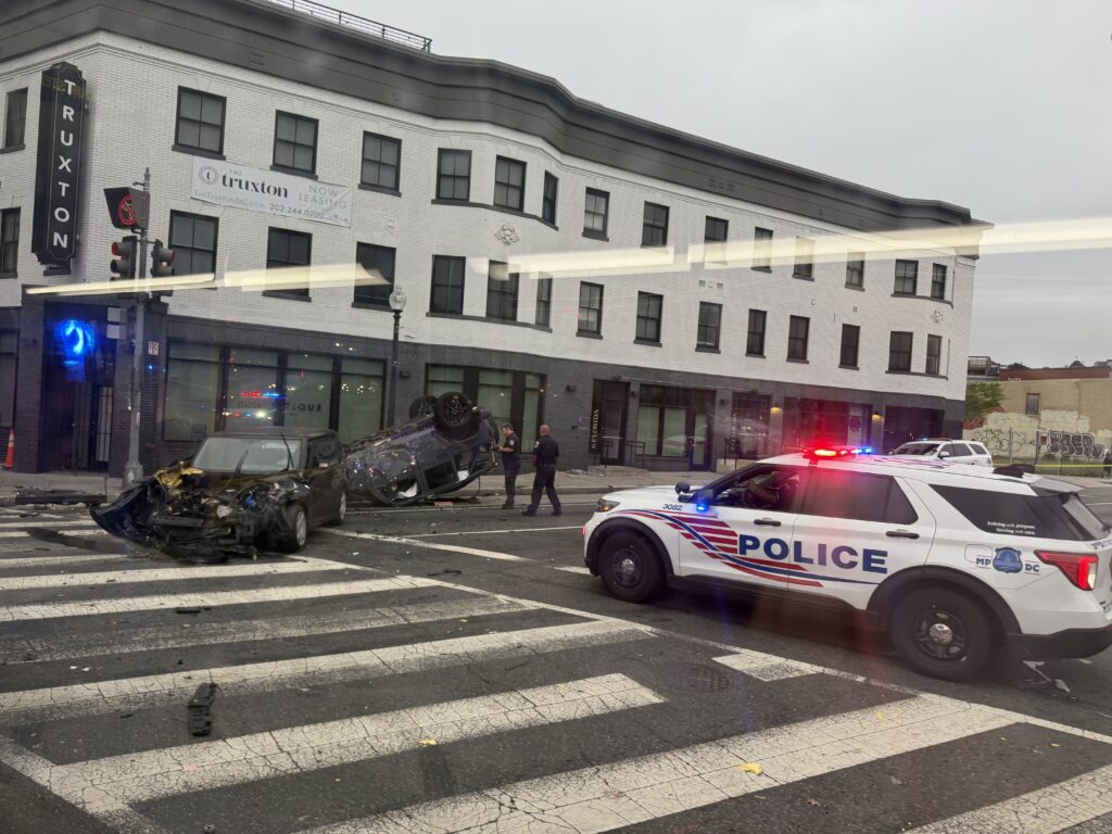 Two Seriously Injured in Major Crash at North Capitol and Florida Avenue