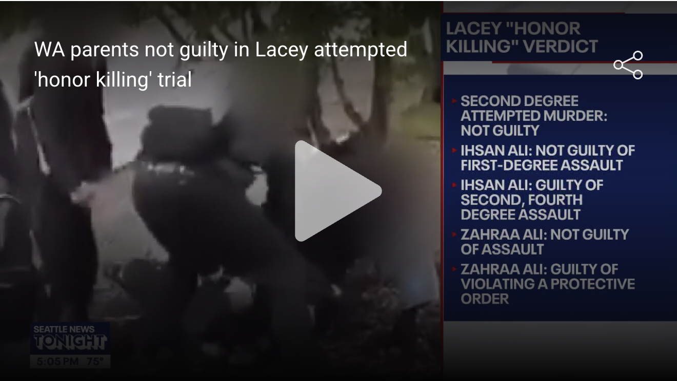 WA Parents Found Not Guilty of Attempted 'Honor Killing' in Lacey Trial, Convicted on Other Charges
