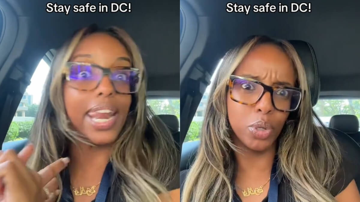 Washington D.C. Woman Warns Residents as Police and FBI Patrol Streets: “Don’t Jaywalk. Don’t Smoke in Public.”