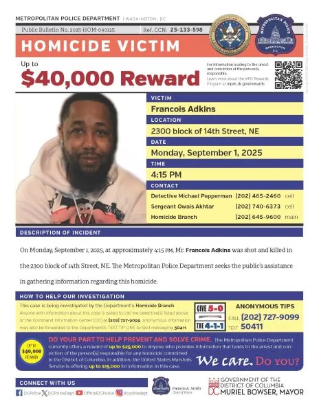 $40K Reward Offered in Brentwood Homicide Probe